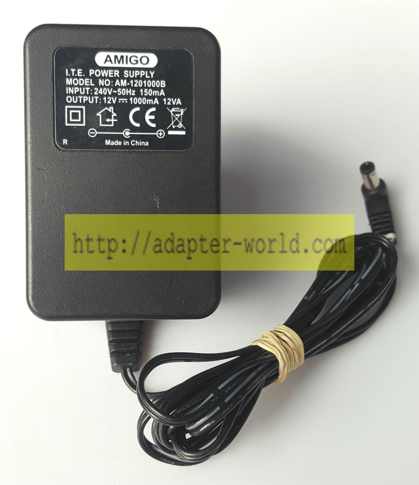 *Brand NEW* AMIGO AM-1201000B 12V 1.0A AC/DC ADAPTER POWER SUPPLY